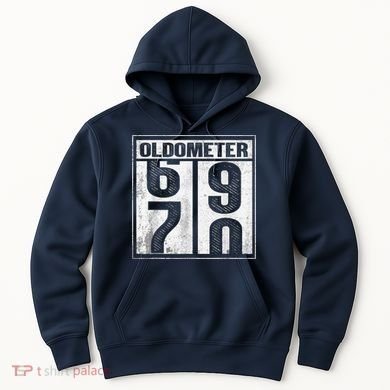 70th Birthday Funny Gift Oldometer 6970 Hoodie