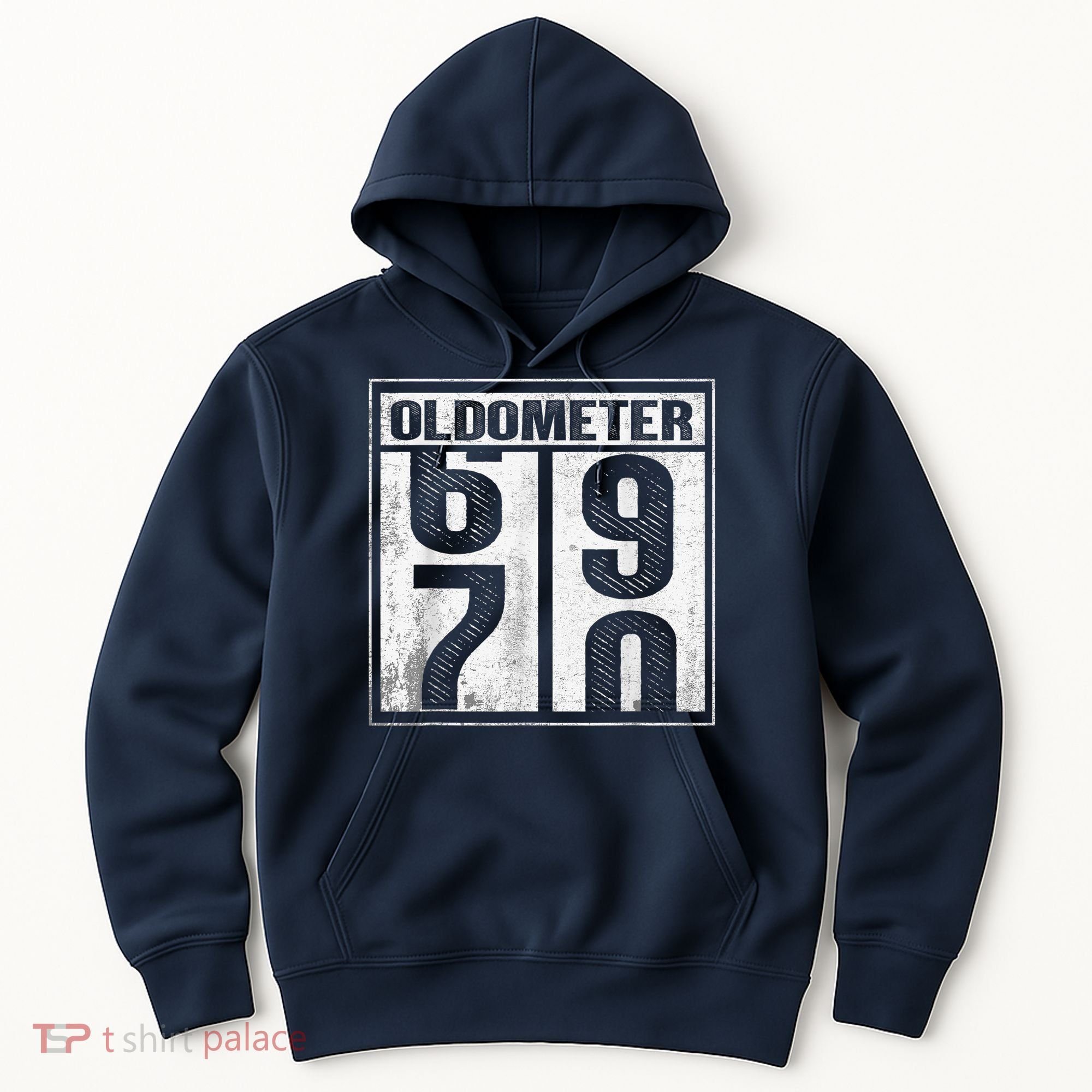 70th Birthday Funny Gift Oldometer 6970 Hoodie