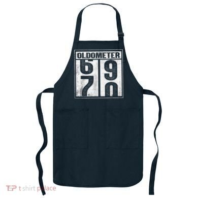 70th Birthday Funny Gift Oldometer 6970 Apron