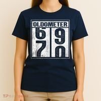 70th Birthday Funny Gift Oldometer 6970 T-Shirt thumb 4