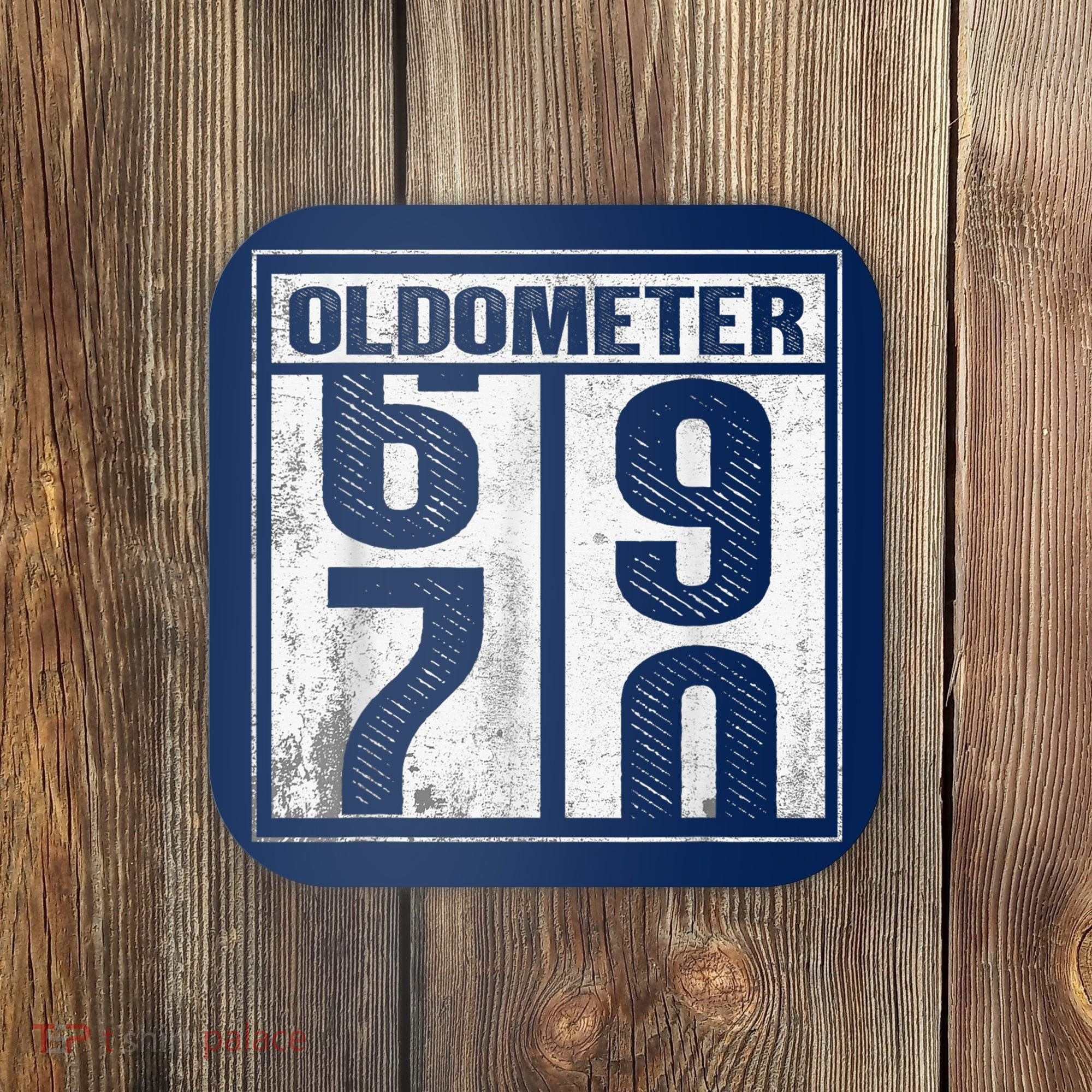 70th Birthday Funny Gift Oldometer 6970 Coaster