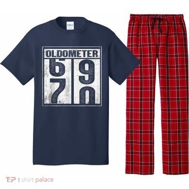 70th Birthday Funny Gift Oldometer 6970 Pajama Set