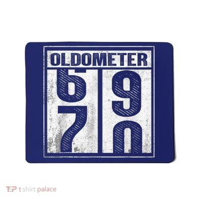 70th Birthday Funny Gift Oldometer 6970 Mousepad