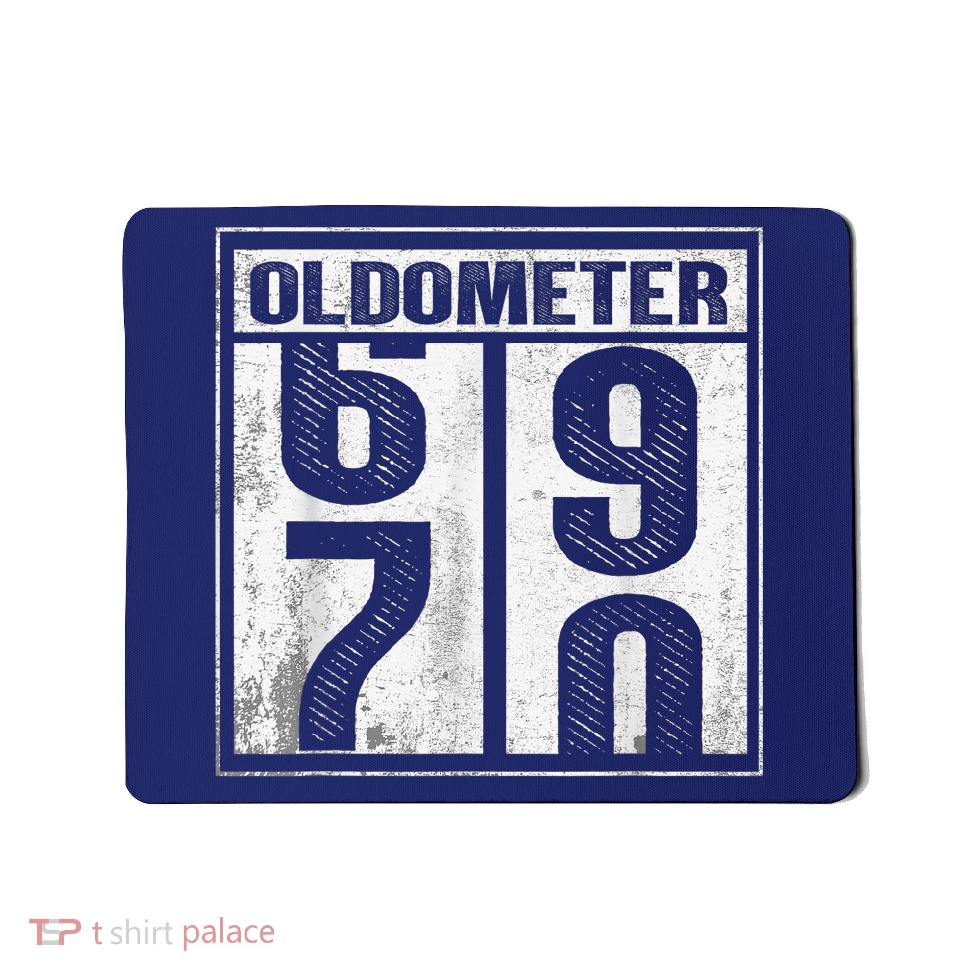 70th Birthday Funny Gift Oldometer 6970 Mousepad