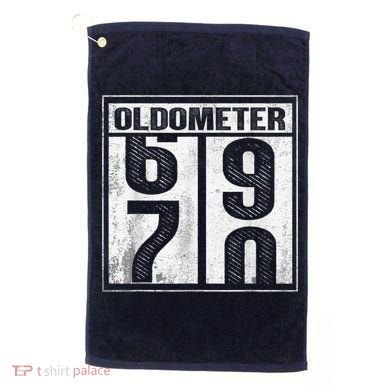 70th Birthday Funny Gift Oldometer 6970 Golf Towel
