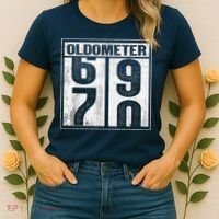 70th Birthday Funny Gift Oldometer 6970 Women's T-Shirt thumb 2