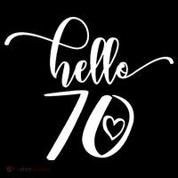 70th Birthday For  Hello 70 Seventy 70 Years Old Cute Women's Hoodie thumb 2