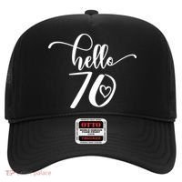 70th Birthday For  Hello 70 Seventy 70 Years Old Cute Hat thumb 0