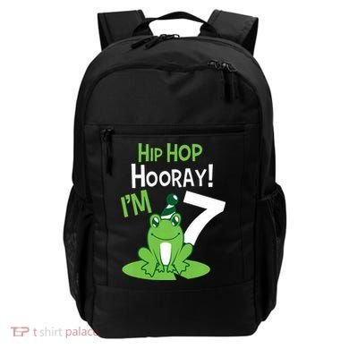 7th Birthday Frog Funny Party 7 Year Old Backpack