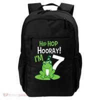 7th Birthday Frog Funny Party 7 Year Old Backpack thumb 0