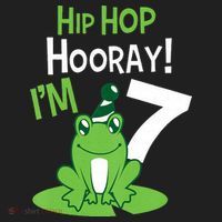 7th Birthday Frog Funny Party 7 Year Old Beanie thumb 2