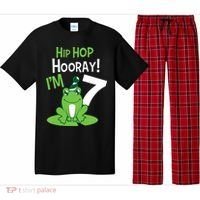 7th Birthday Frog Funny Party 7 Year Old Pajama Set thumb 0