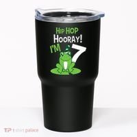 7th Birthday Frog Funny Party 7 Year Old Tumbler thumb 0