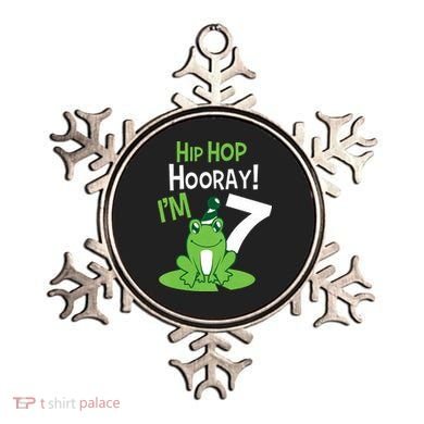 7th Birthday Frog Funny Party 7 Year Old Ornament