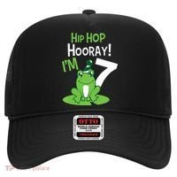 7th Birthday Frog Funny Party 7 Year Old Hat thumb 0