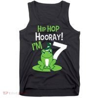 7th Birthday Frog Funny Party 7 Year Old Tank Top thumb 0