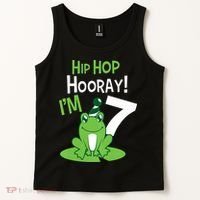 7th Birthday Frog Funny Party 7 Year Old Tank Top thumb 2