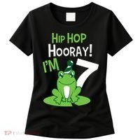 7th Birthday Frog Funny Party 7 Year Old Women's T-Shirt thumb 0
