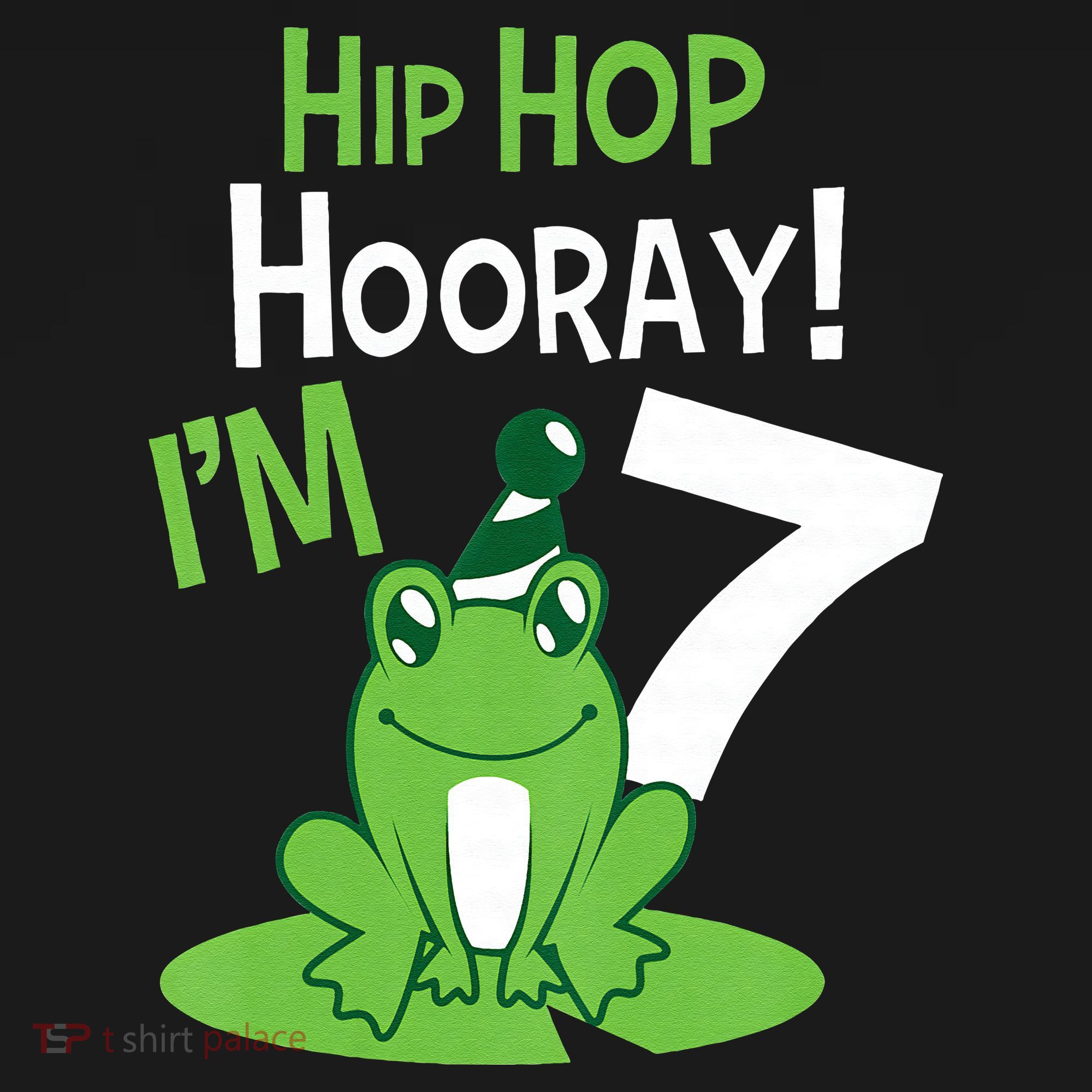 7th Birthday Frog Funny Party 7 Year Old Kids Sweatshirt