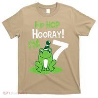 7th Birthday Frog Funny Party 7 Year Old T-Shirt thumb 0