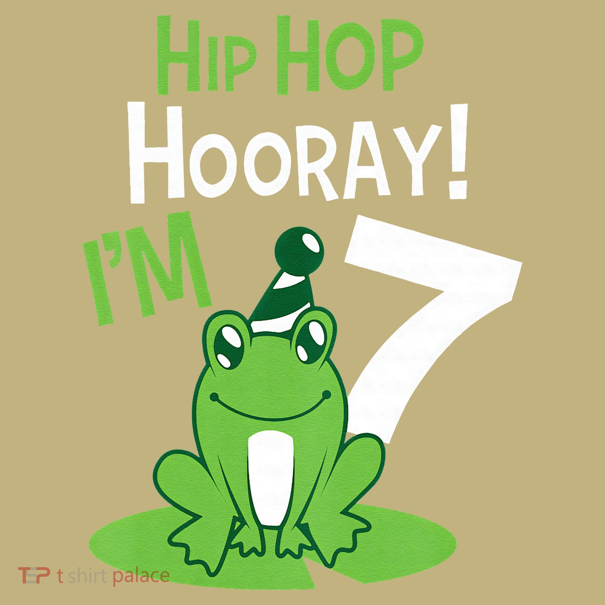 7th Birthday Frog Funny Party 7 Year Old T-Shirt