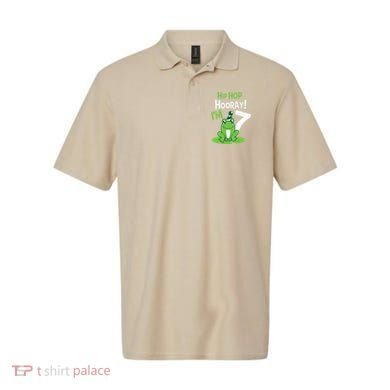 7th Birthday Frog Funny Party 7 Year Old Polo