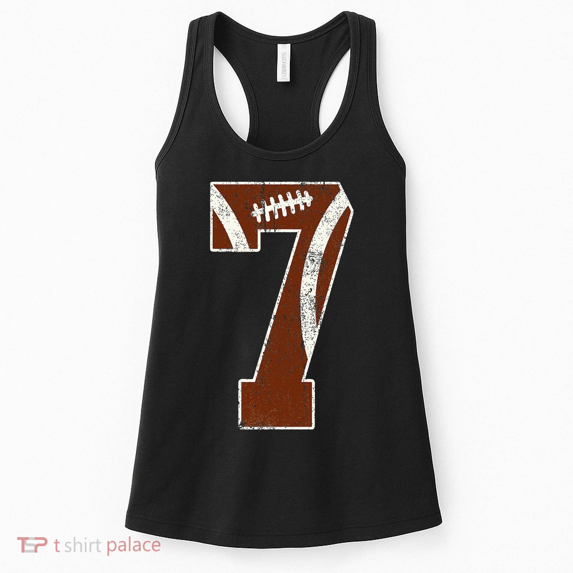 7th Birthday Football Lovers Bdy Boy 7 Year Old Girl Women's Tank Top
