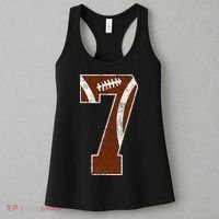 7th Birthday Football Lovers Bdy Boy 7 Year Old Girl Women's Tank Top thumb 3