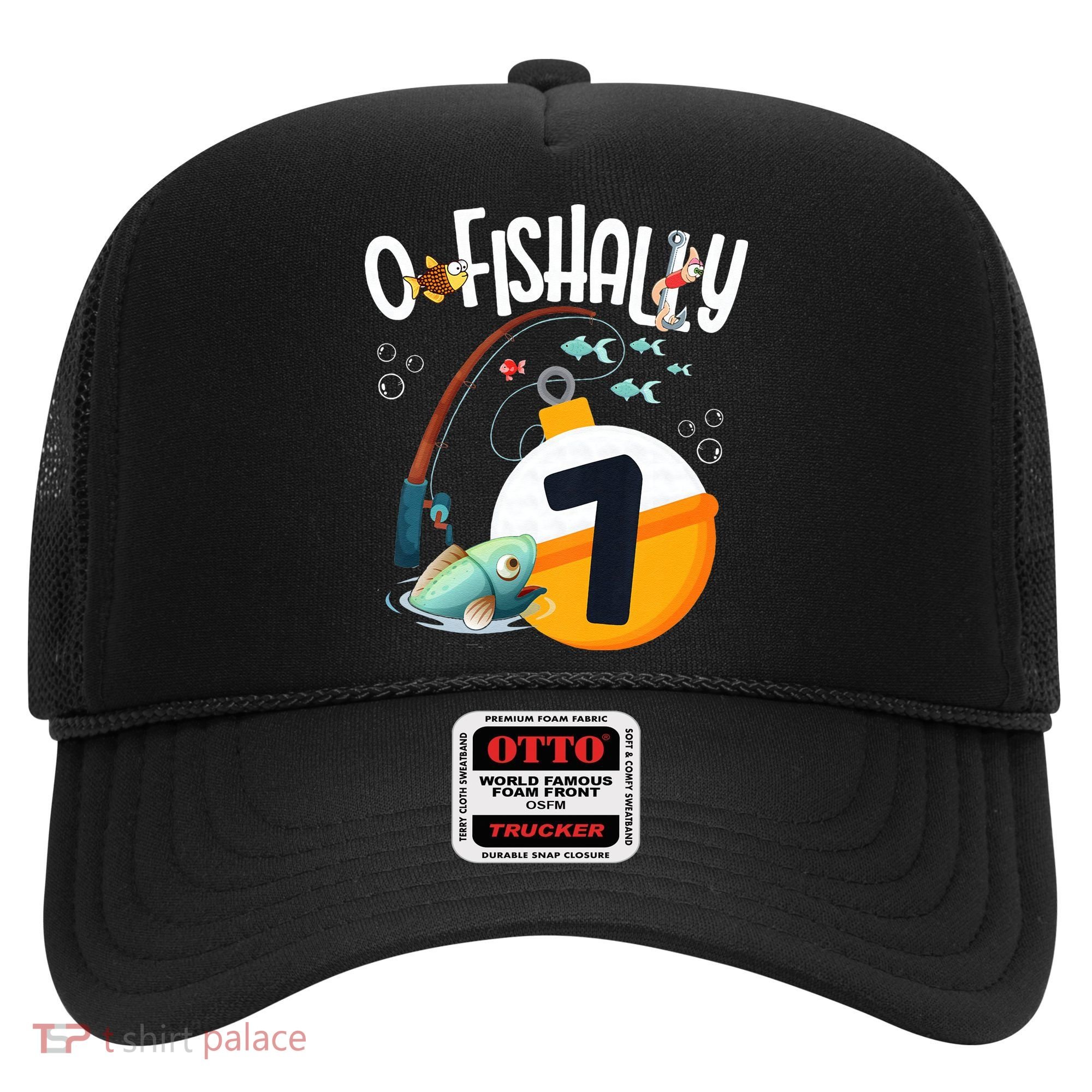 7th Birthday Fishing Theme For And OFishally 7 Hat