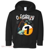 7th Birthday Fishing Theme For And OFishally 7 Toddler Hoodie thumb 0