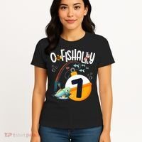 7th Birthday Fishing Theme For And OFishally 7 Women's T-Shirt thumb 4