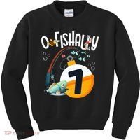 7th Birthday Fishing Theme For And OFishally 7 Kids Sweatshirt thumb 0