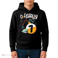 7th Birthday Fishing Theme For And OFishally 7 Kids Hoodie thumb 4
