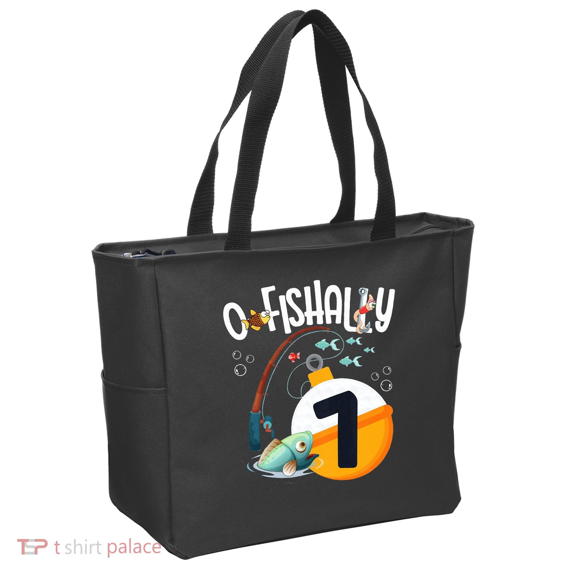 7th Birthday Fishing Theme For And OFishally 7 Tote Bag