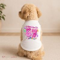 7th Birthday Girl I Was 6 Now I'm 7 Doggie Tank thumb 2