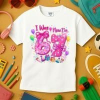 7th Birthday Girl I Was 6 Now I'm 7 Kids T-Shirt thumb 3