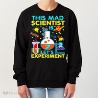 7th Birthday Gift This Mad Scientist Is 7 Let's Experiment Women's Sweatshirt thumb 0