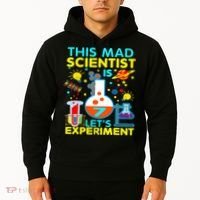 7th Birthday Gift This Mad Scientist Is 7 Let's Experiment Hoodie thumb 2