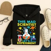 7th Birthday Gift This Mad Scientist Is 7 Let's Experiment Hoodie thumb 4