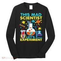 7th Birthday Gift This Mad Scientist Is 7 Let's Experiment Long Sleeve Shirt thumb 0