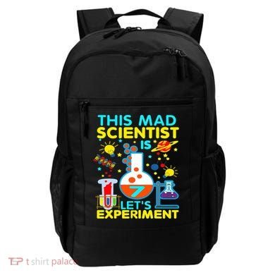 7th Birthday Gift This Mad Scientist Is 7 Let's Experiment Backpack