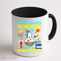 7th Birthday Gift This Mad Scientist Is 7 Let's Experiment Coffee Mug thumb 1