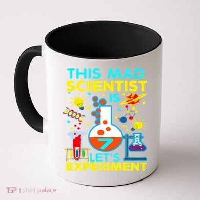 7th Birthday Gift This Mad Scientist Is 7 Let's Experiment Coffee Mug