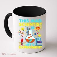 7th Birthday Gift This Mad Scientist Is 7 Let's Experiment Coffee Mug thumb 0