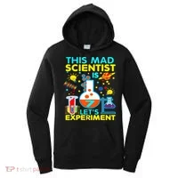 7th Birthday Gift This Mad Scientist Is 7 Let's Experiment Women's Hoodie thumb 0