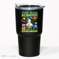 7th Birthday Gift This Mad Scientist Is 7 Let's Experiment Tumbler thumb 0