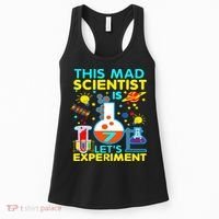 7th Birthday Gift This Mad Scientist Is 7 Let's Experiment Women's Tank Top thumb 0