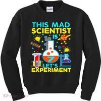 7th Birthday Gift This Mad Scientist Is 7 Let's Experiment Kids Sweatshirt thumb 0