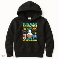 7th Birthday Gift This Mad Scientist Is 7 Let's Experiment Kids Hoodie thumb 0