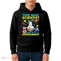 7th Birthday Gift This Mad Scientist Is 7 Let's Experiment Kids Hoodie thumb 4